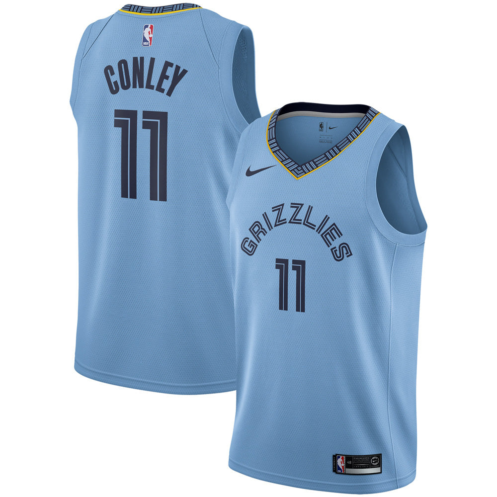 Men's Memphis Grizzlies Mike Conley Statement Edition Jersey - Light Blue - Sports Wear Jersey - PersonalJerseys