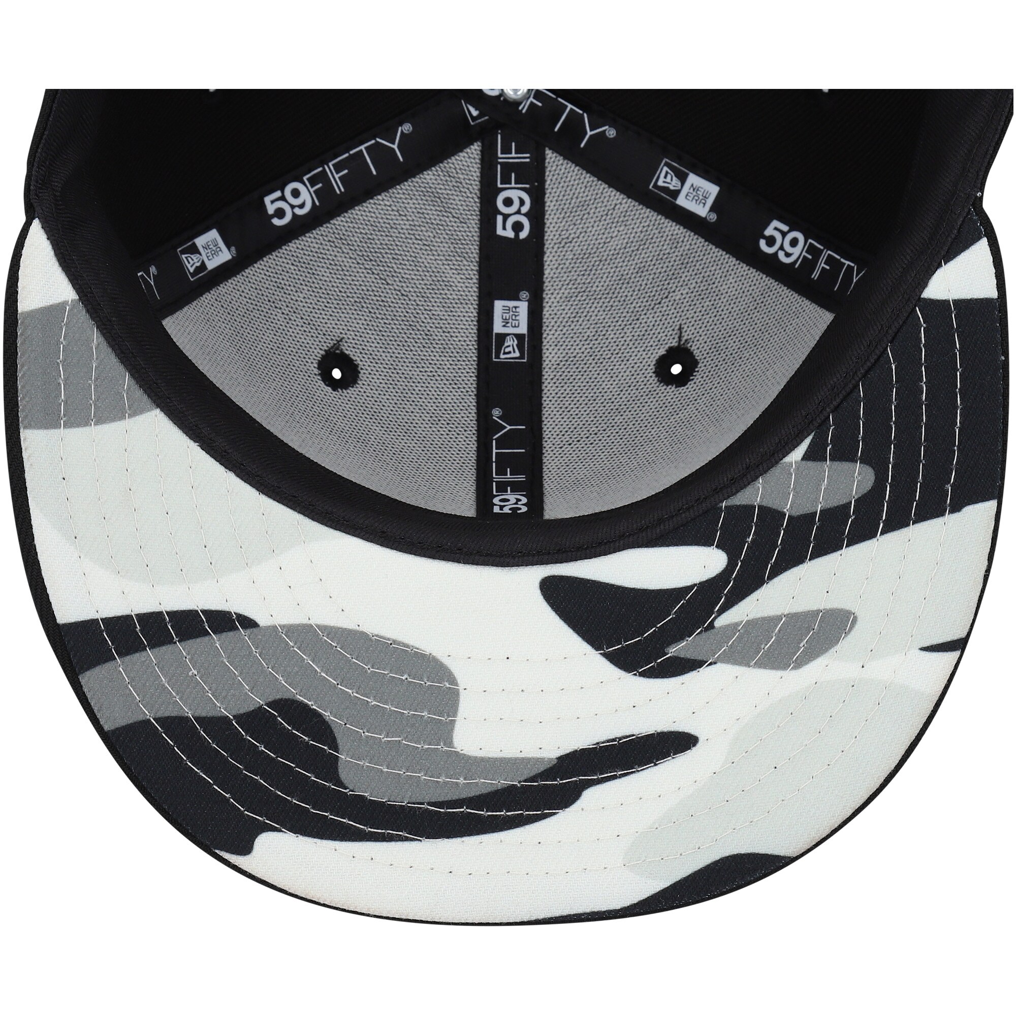 Arizona Diamondbacks New Era Chrome Camo Undervisor 59FIFTY Fitted Hat - Black - PersonalJerseys