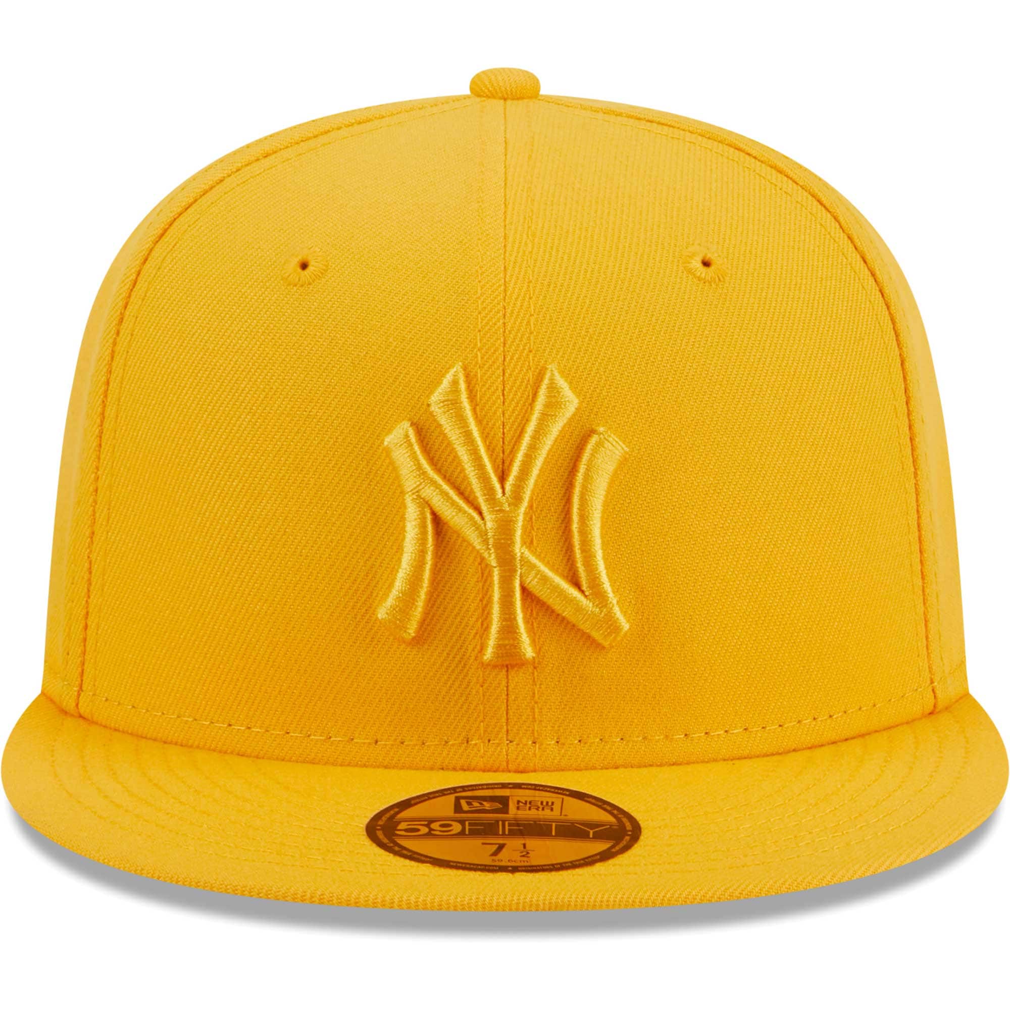 New York Yankees New Era Color Pack 59FIFTY Fitted Hat - Gold - PersonalJerseys