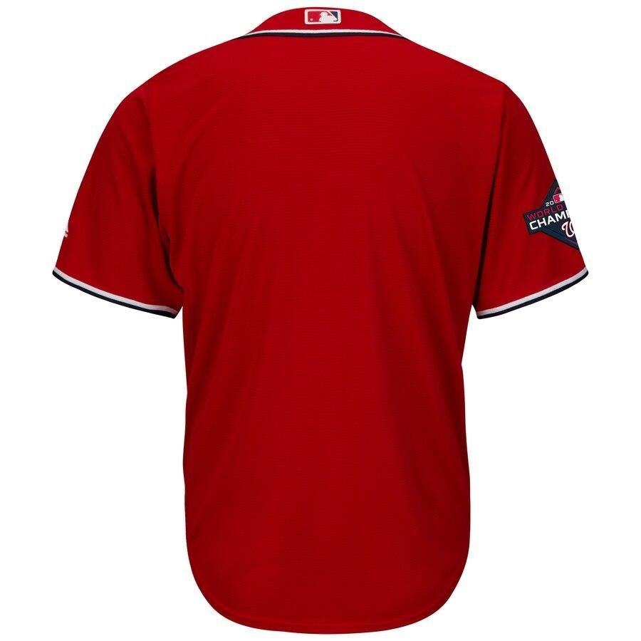 Washington Nationals Majestic 2019 World Series Champions Alternate Big And Tall Cool Base Jersey - Red - Friend Lounge Store - Shop for All Things Jerseys Sports - PersonalJerseys