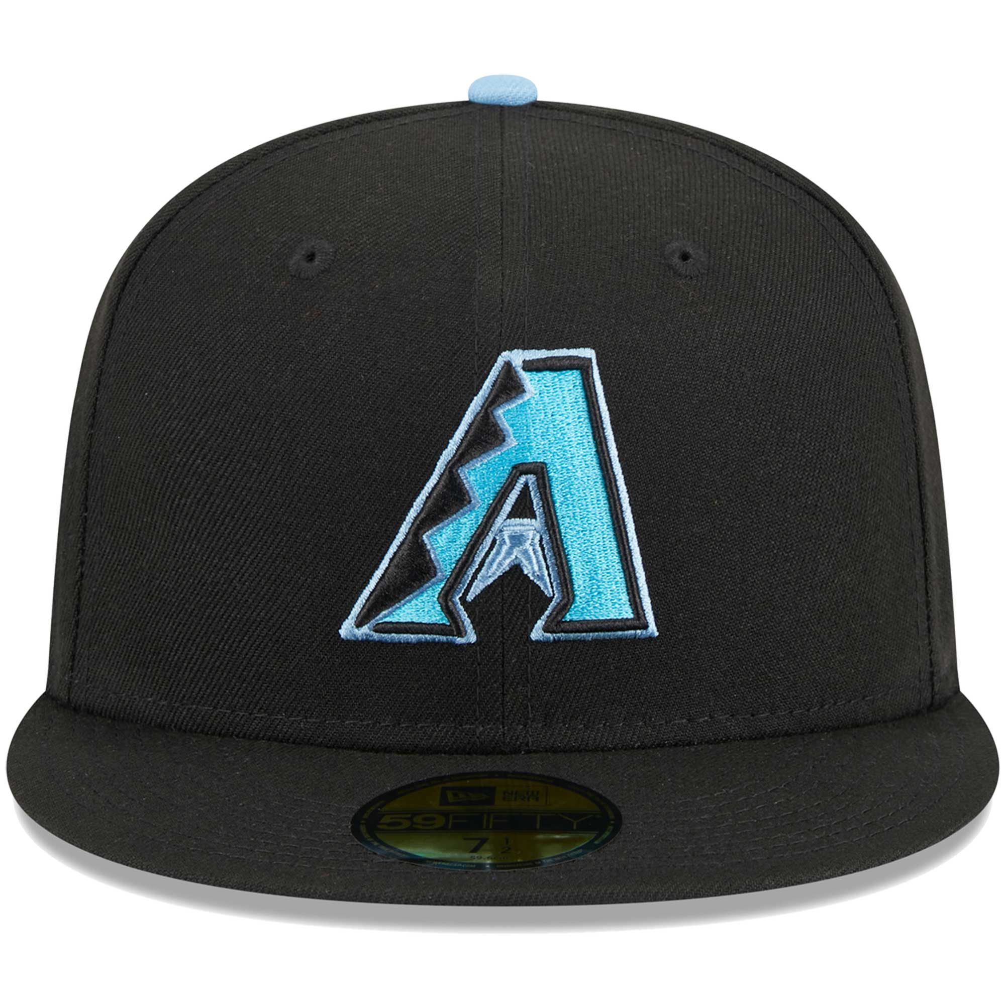 Arizona Diamondbacks New Era Pastel Undervisor 59FIFTY Fitted Hat - Black - PersonalJerseys