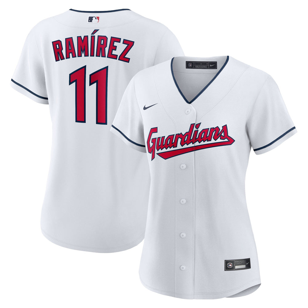 Women's Cleveland Guardians Jose Ramirez Home Player Jersey - White - PersonalJerseys