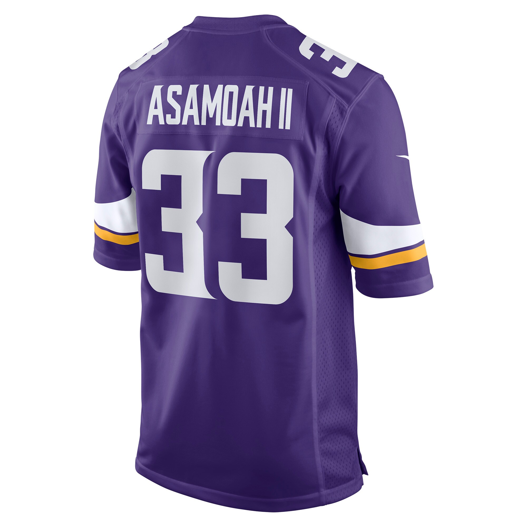 Minnesota Vikings Brian Asamoah Purple Player Game Jersey for Youth Women Men - Friend Lounge Store - Shop for All Things Jerseys Sports - PersonalJerseys