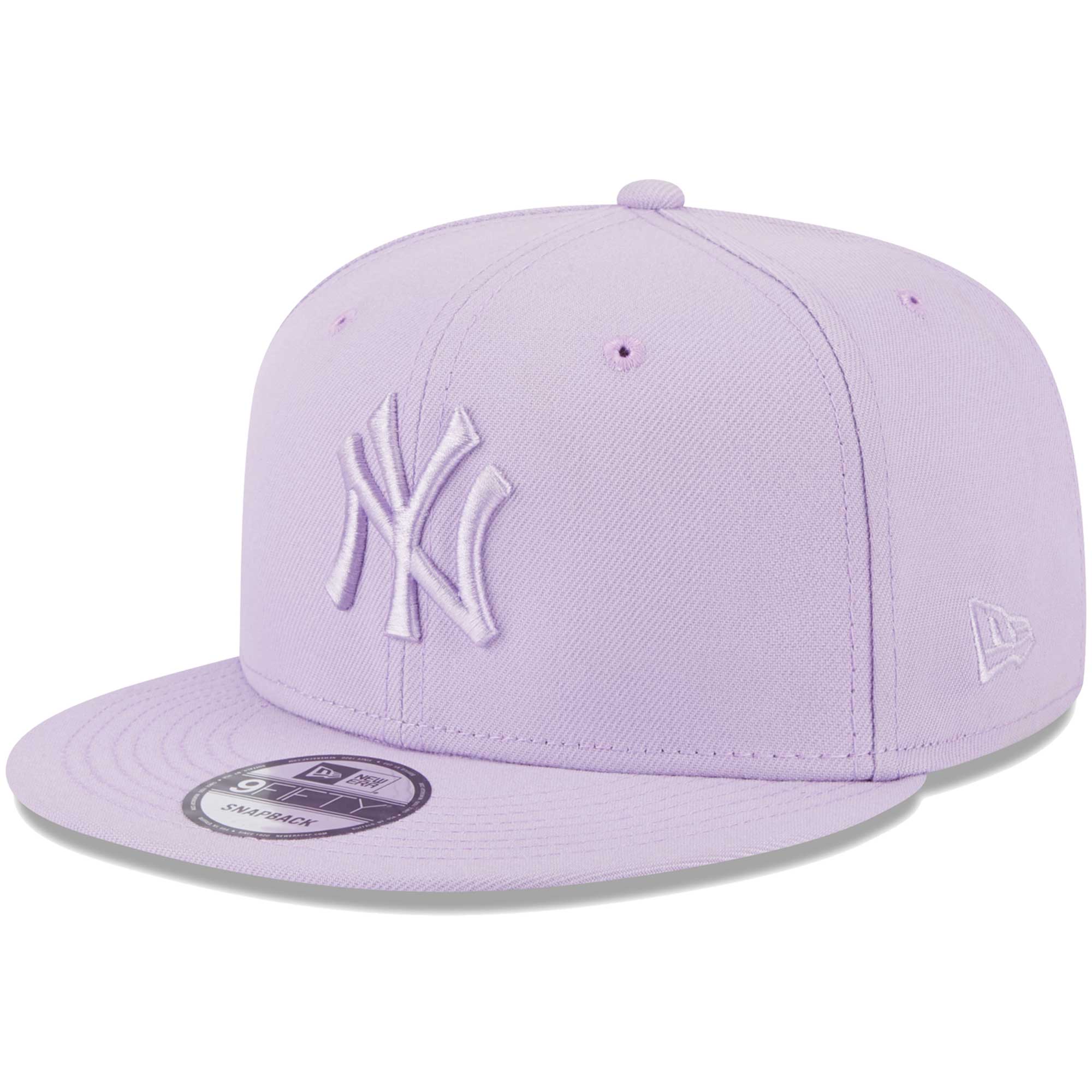 New York Yankees New Era Spring Color Basic 9FIFTY Snapback Hat - Lavender - PersonalJerseys