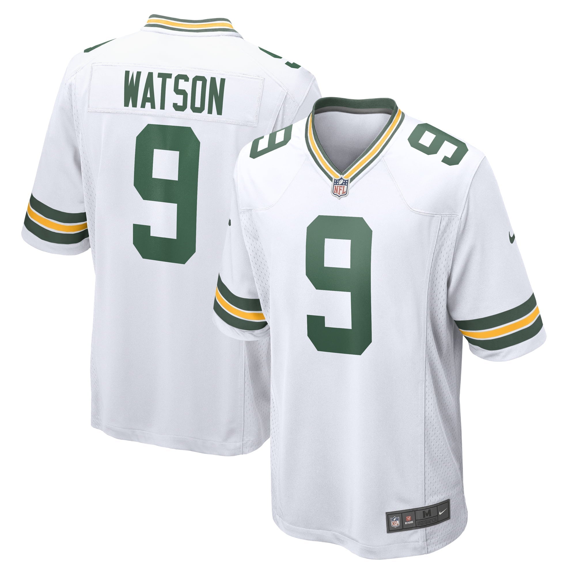 Men's Nike Christian Watson White Green Bay Packers  Game Jersey - PersonalJerseys