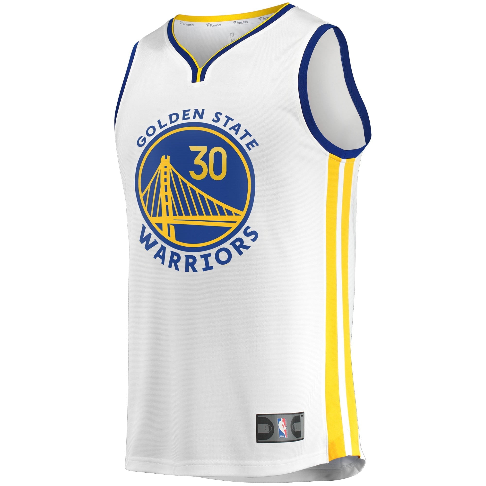 Men's Fanatics Branded Stephen Curry White Golden State Warriors 2022/23 Fast Break Replica Player Jersey - Association - PersonalJerseys