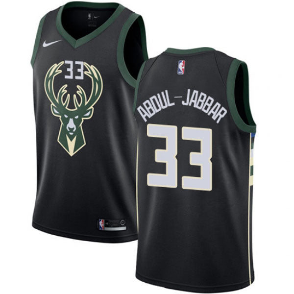 Youth Milwaukee Bucks Kareem Abdul-Jabbar Statement Edition Jersey - Black - Sports Wear Jersey - PersonalJerseys