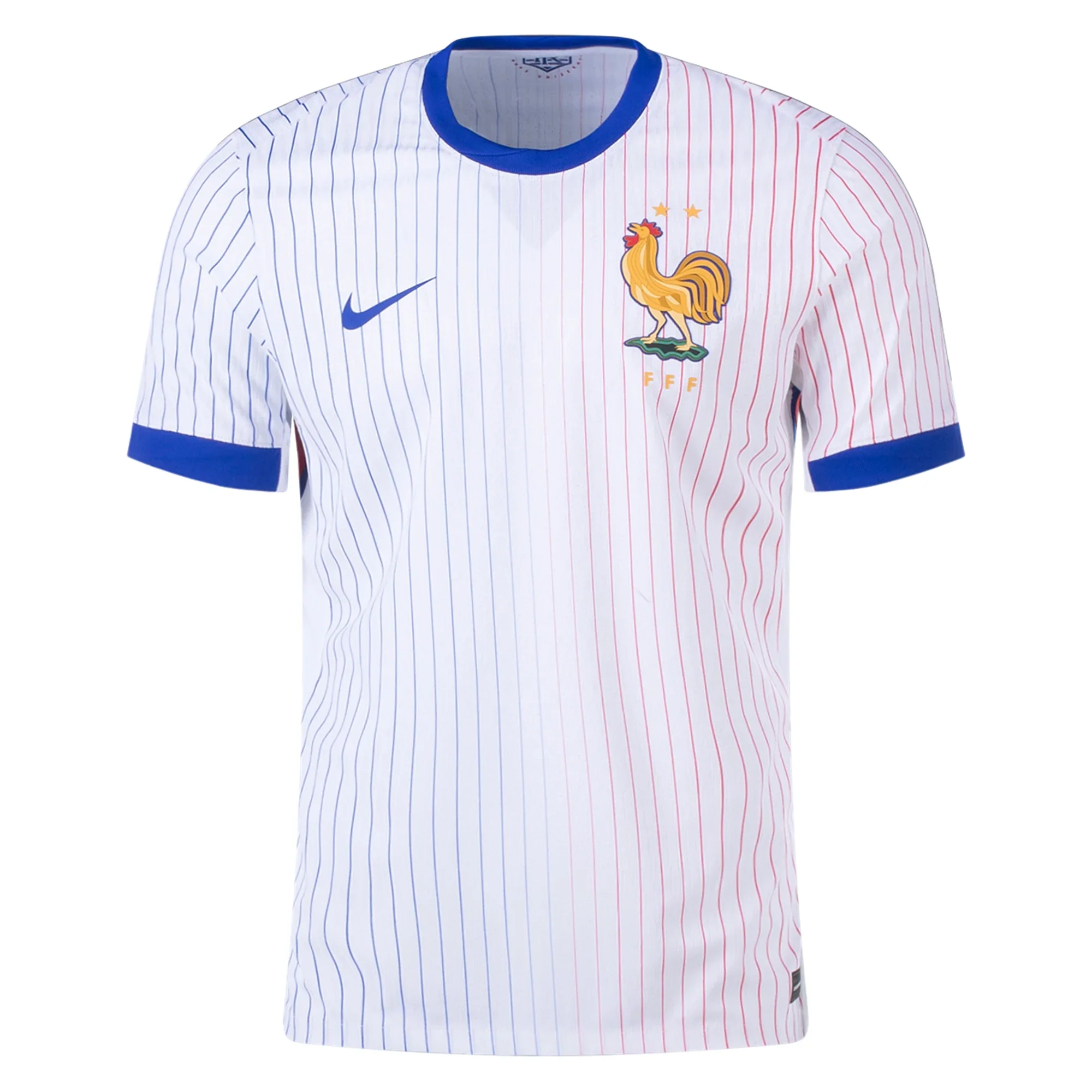Nike France Authentic Away Jersey 24/25 (White/Bright Blue) - PersonalJerseys
