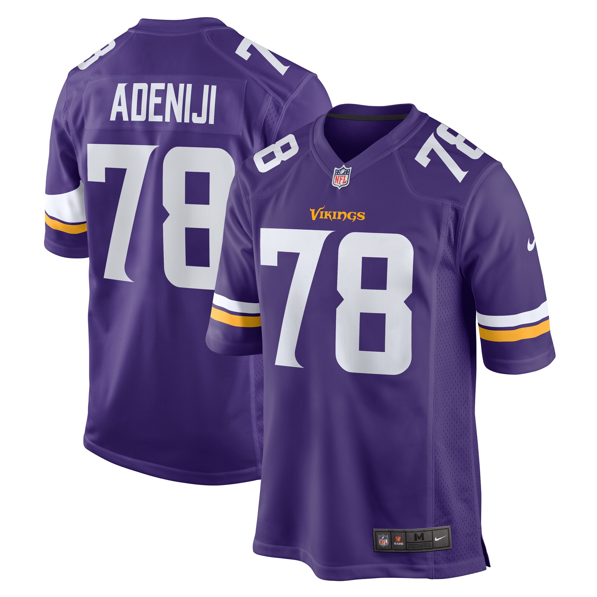 Hakeem Adeniji Minnesota Vikings Nike Team Game Jersey -  Purple - PersonalJerseys