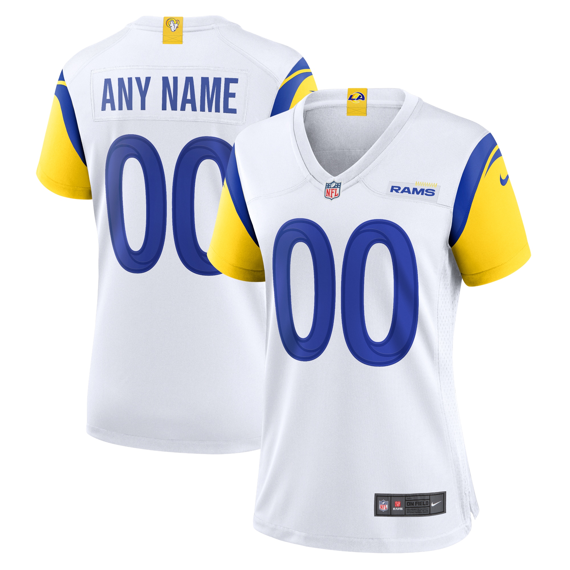 Los Angeles Rams White Alternate Custom Jersey for Youth Women Men - Friend Lounge Store - Shop for All Things Jerseys Sports - PersonalJerseys
