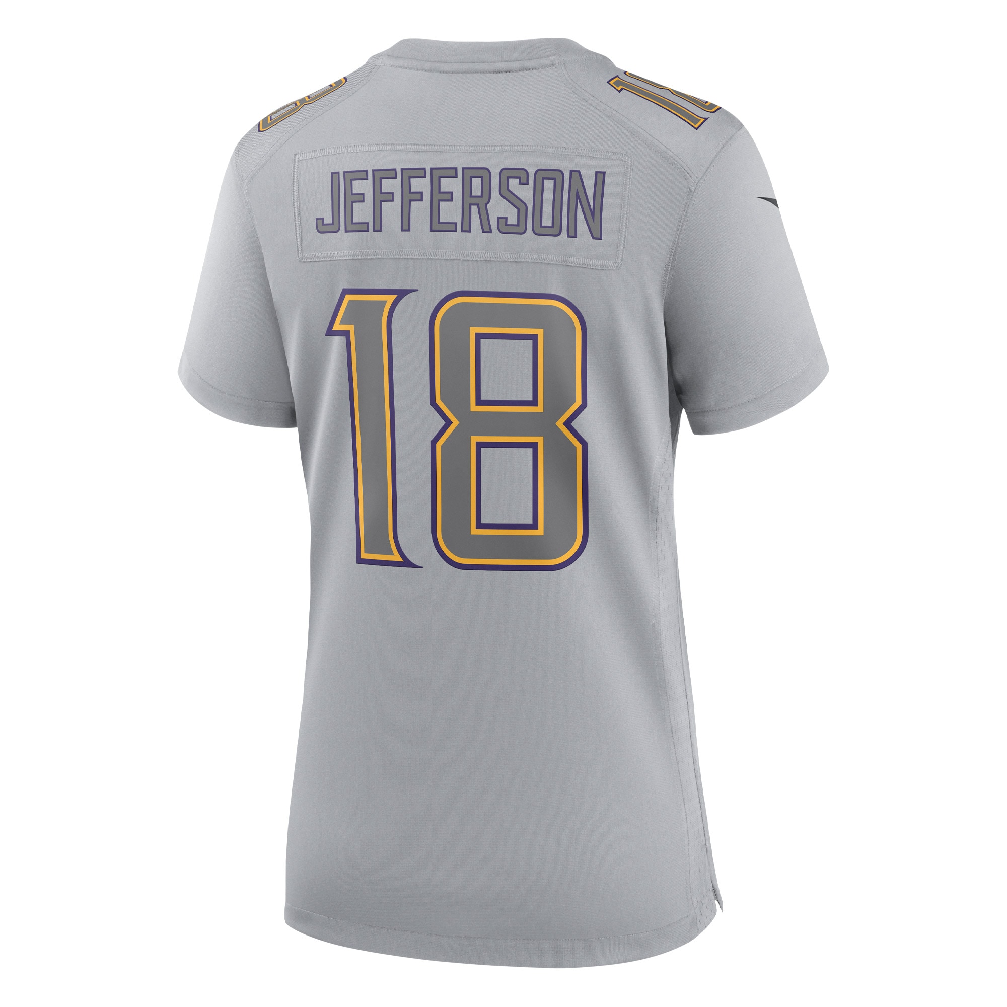 Justin Jefferson Minnesota Vikings Nike Women's Atmosphere Fashion Game Jersey - Gray - PersonalJerseys