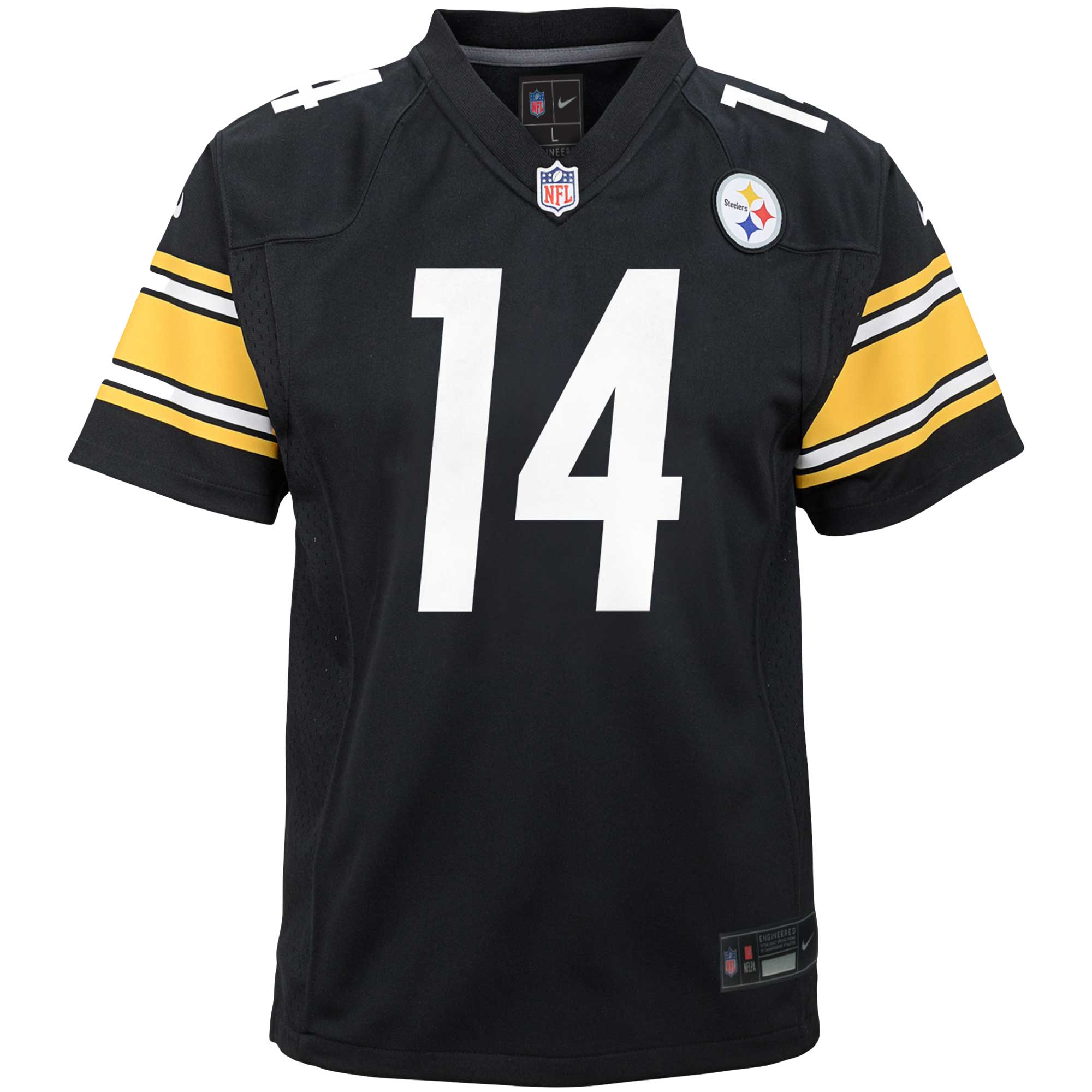 Youth Nike George Pickens Black Pittsburgh Steelers Game Jersey - PersonalJerseys