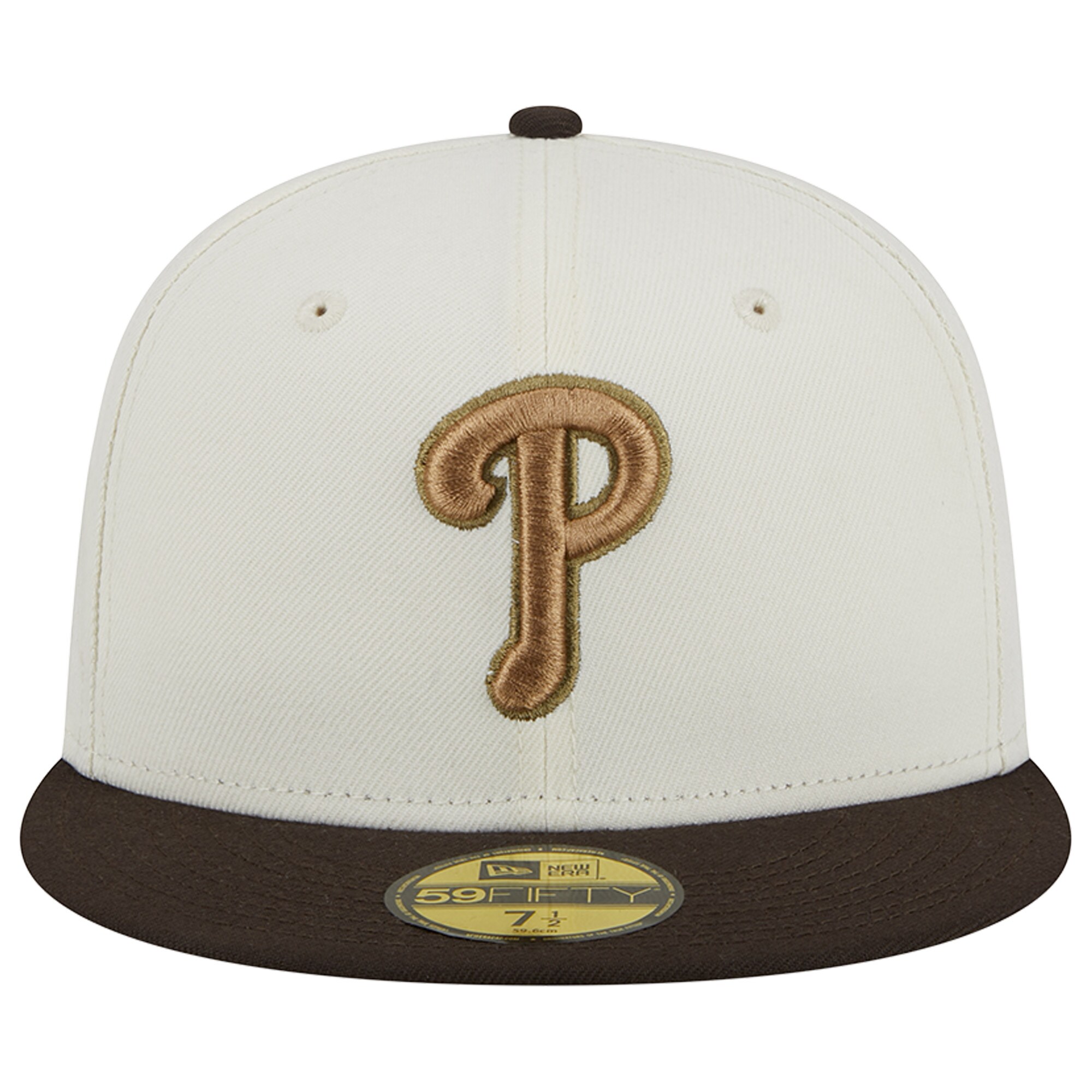 Philadelphia Phillies New Era 1996 MLB All-Star Game 59FIFTY Fitted Hat - White/Brown - PersonalJerseys