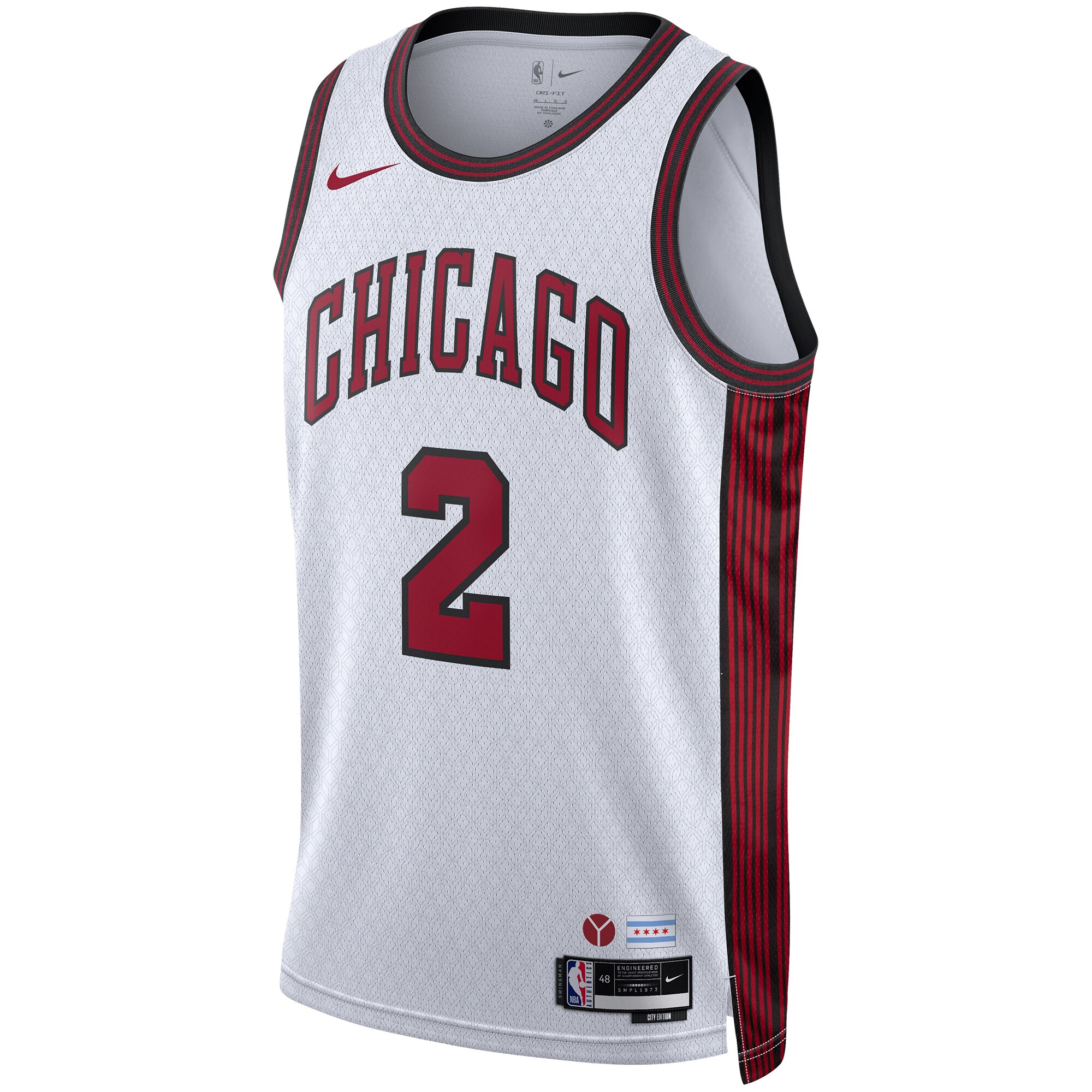 Lonzo Ball Chicago Bulls Nike Unisex 2022/23 Swingman Jersey - City Edition - White - PersonalJerseys