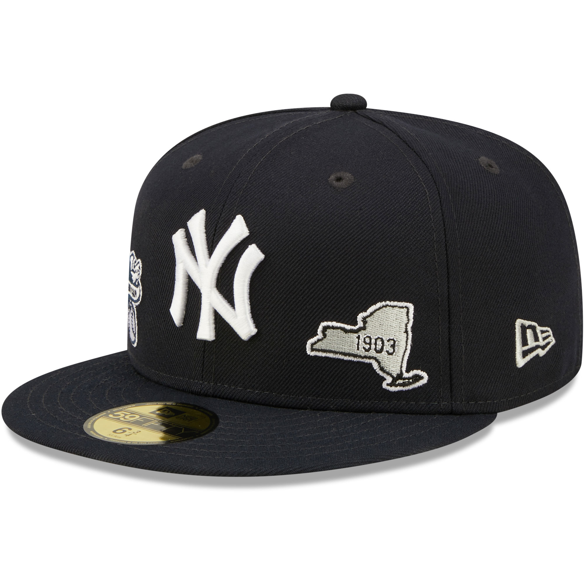 New York Yankees New Era Identity 59FIFTY Fitted Hat - Navy - PersonalJerseys
