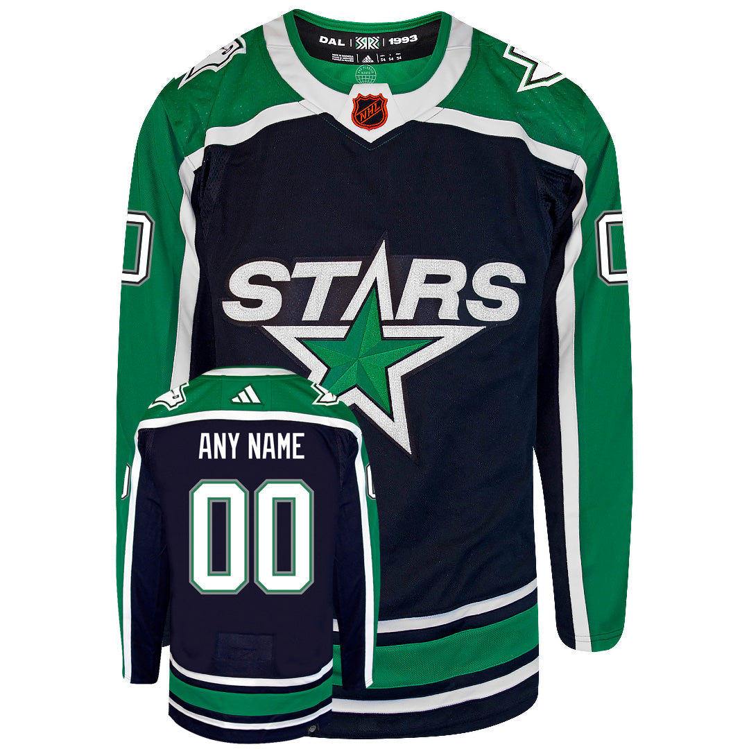Customizable Dallas Stars Adidas 2022 Primegreen Reverse Retro Authentic NHL Hockey Jersey - PersonalJerseys