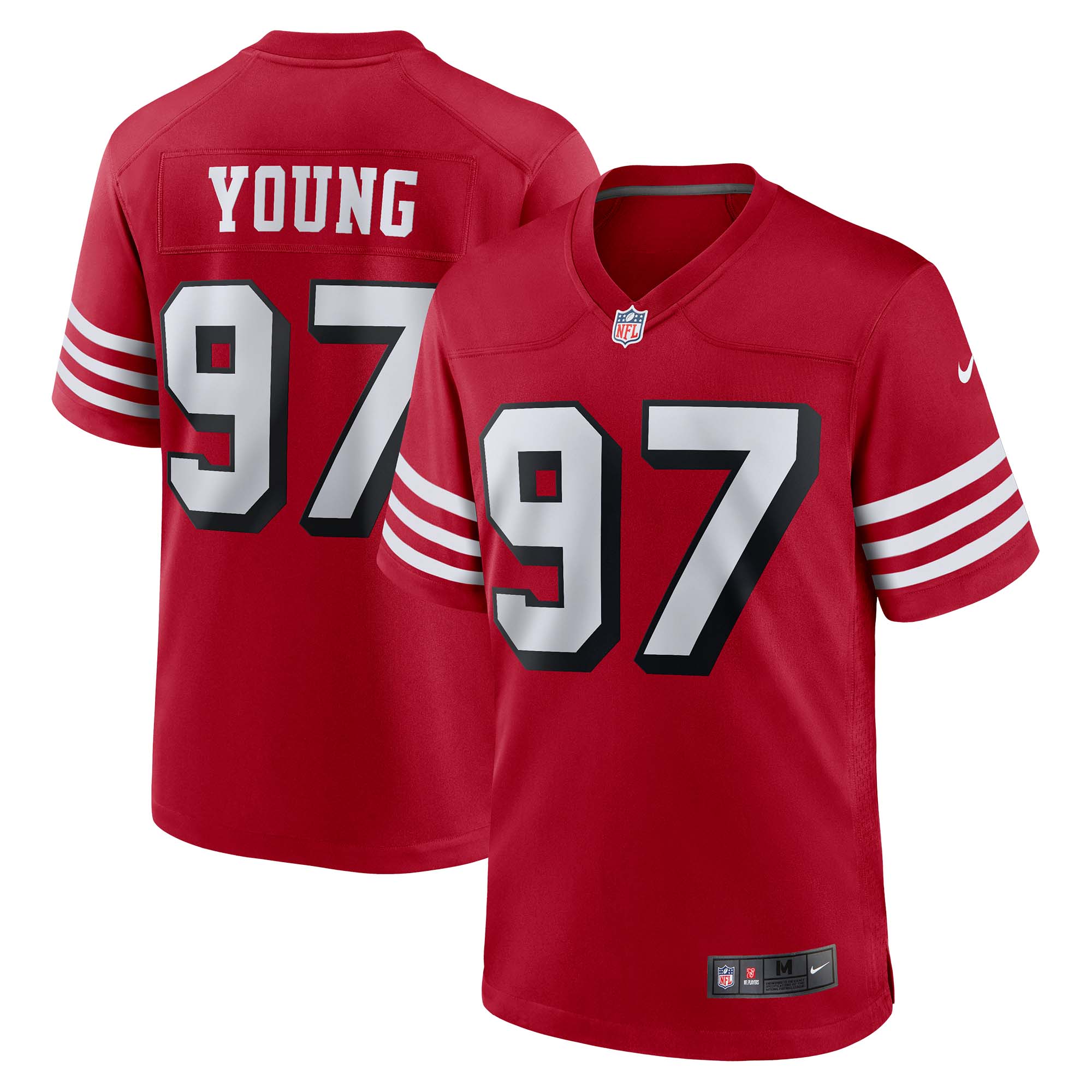 San Francisco 49ers Bryant Young Scarlet Retired Alternate Game Jersey for Youth Women Men - Friend Lounge Store - Shop for All Things Jerseys Sports - PersonalJerseys
