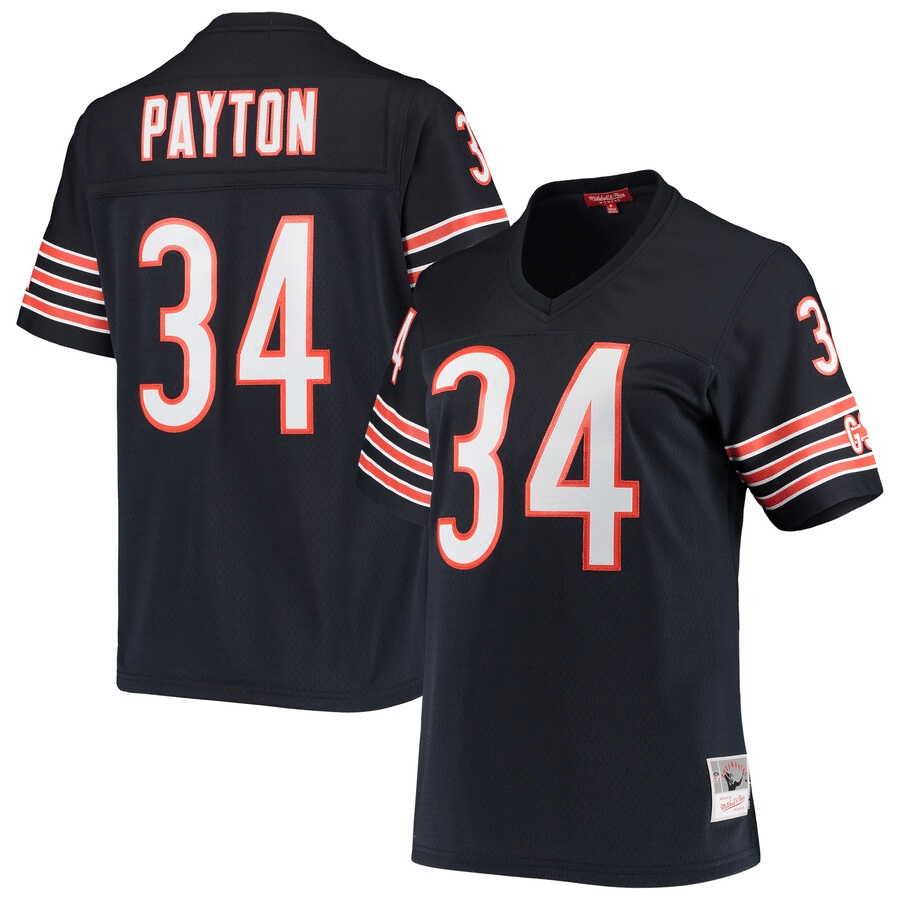 Mitchell & Ness Walter Walter Payton Chicago Bears Women's Navy 1985 Legacy Jersey - Friend Lounge Store - Shop for All Things Jerseys Sports - PersonalJerseys