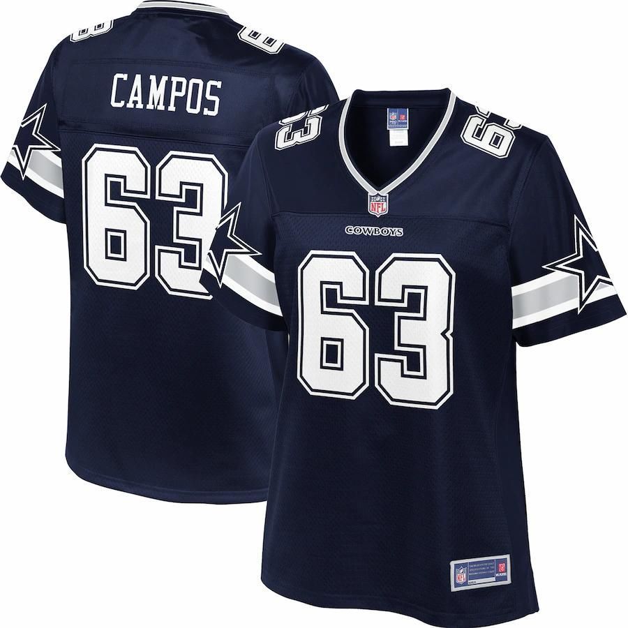 Jake Campos Dallas Cowboys NFL Pro Line Women's Player Jersey - Navy - Friend Lounge Store - Shop for All Things Jerseys Sports - PersonalJerseys