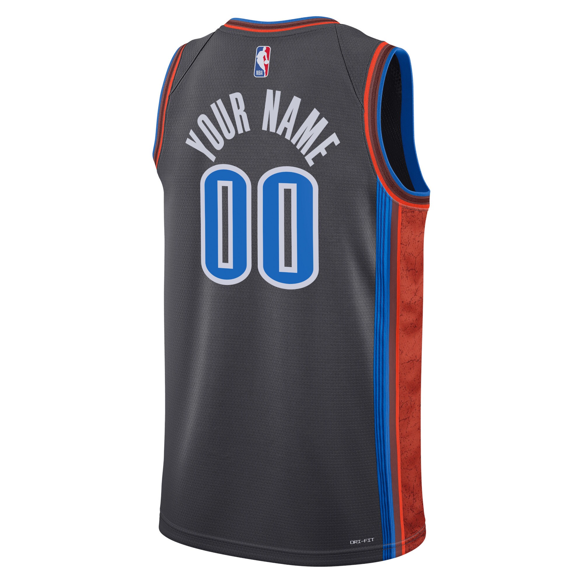Oklahoma City Thunder Nike Unisex 2022/23 Swingman Custom Jersey - City Edition - Black - PersonalJerseys