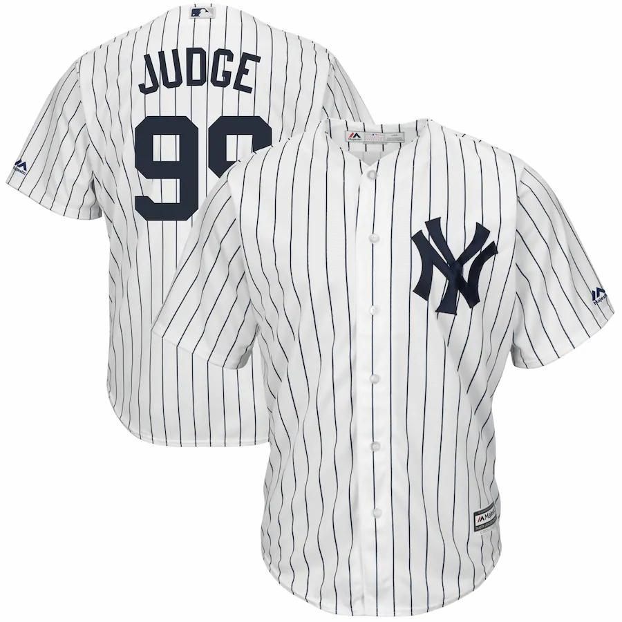 Aaron Judge New York Yankees Majestic Big And Tall Cool Base Player Jersey - White - Friend Lounge Store - Shop for All Things Jerseys Sports - PersonalJerseys