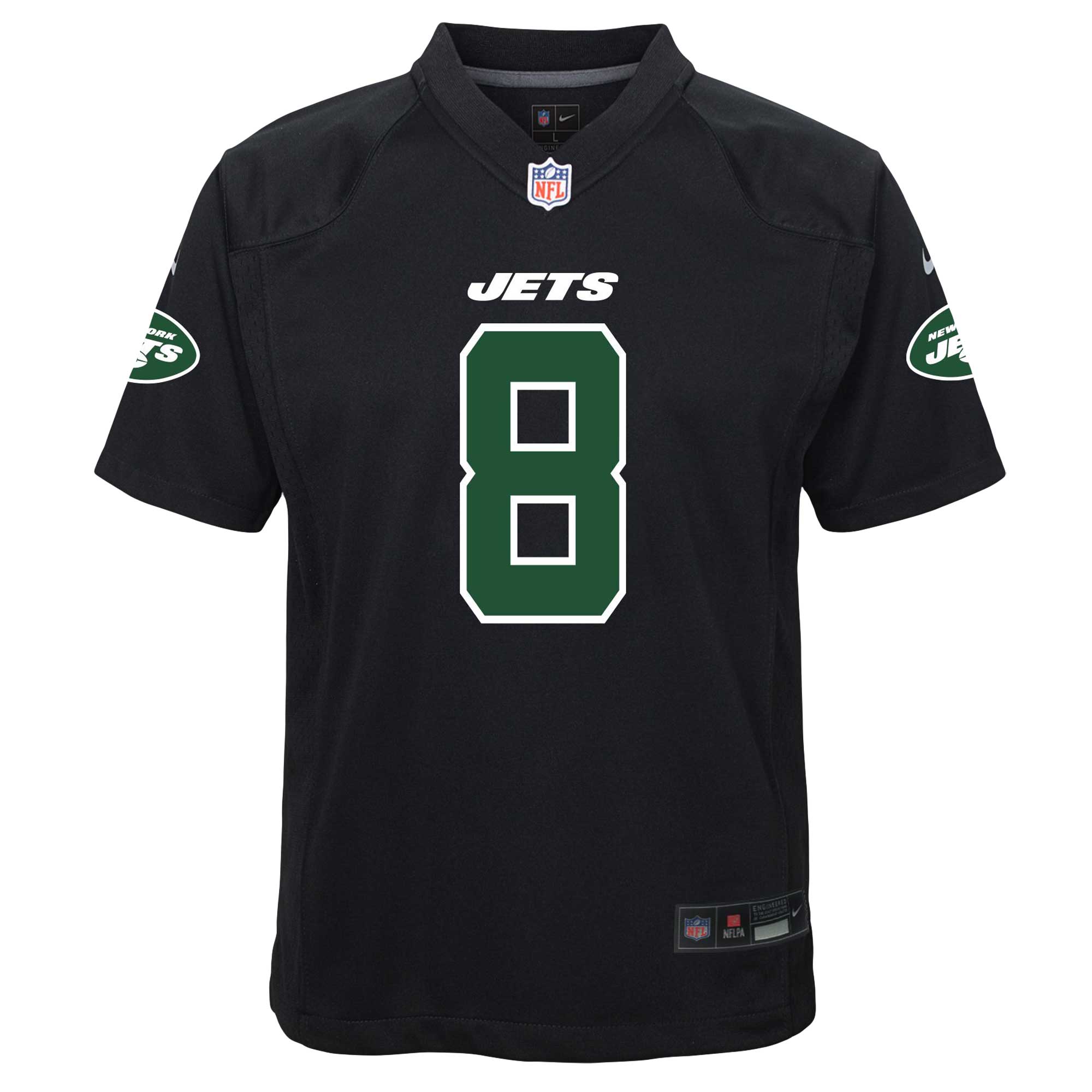 Aaron Rodgers New York Jets Nike Youth Game Jersey - Black - PersonalJerseys