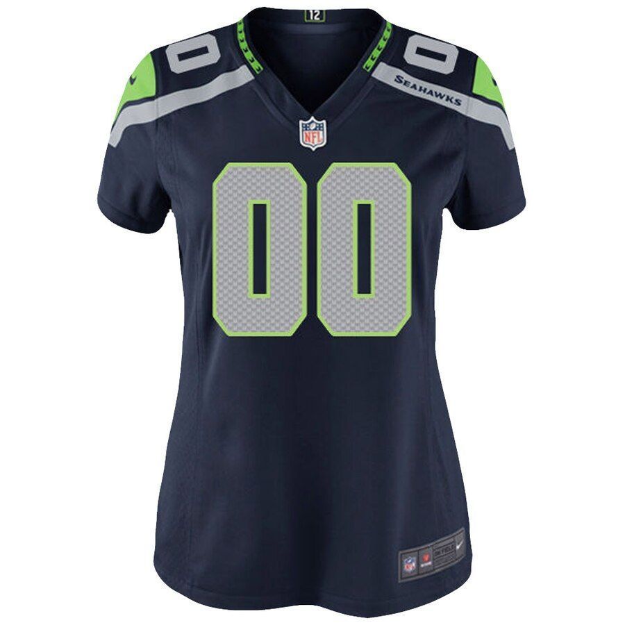 Seattle Seahawks Women's Custom Game Jersey - College Navy - Friend Lounge Store - Shop for All Things Jerseys Sports - PersonalJerseys