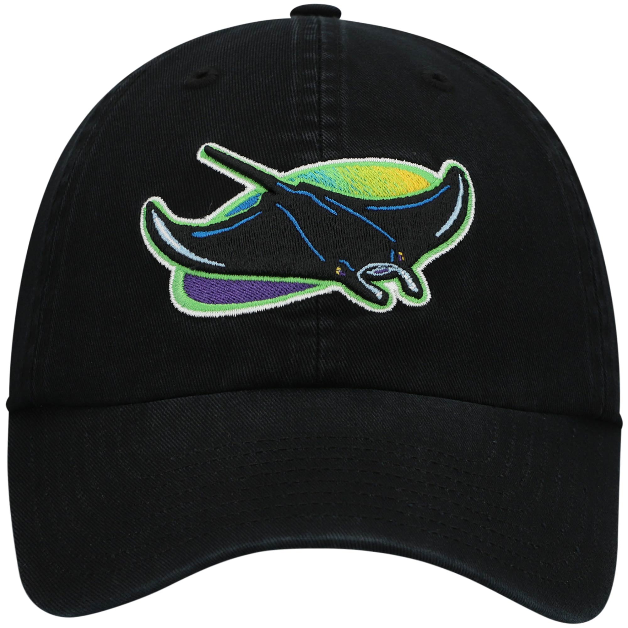 Tampa Bay Rays '47 2000 Logo Cooperstown Collection Clean Up Adjustable Hat - Black - PersonalJerseys