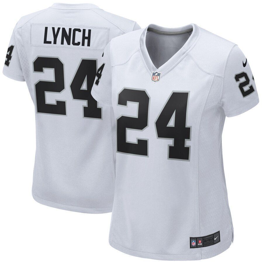 Marshawn Lynch Las Vegas Raiders Women's Game Jersey - White - Friend Lounge Store - Shop for All Things Jerseys Sports - PersonalJerseys
