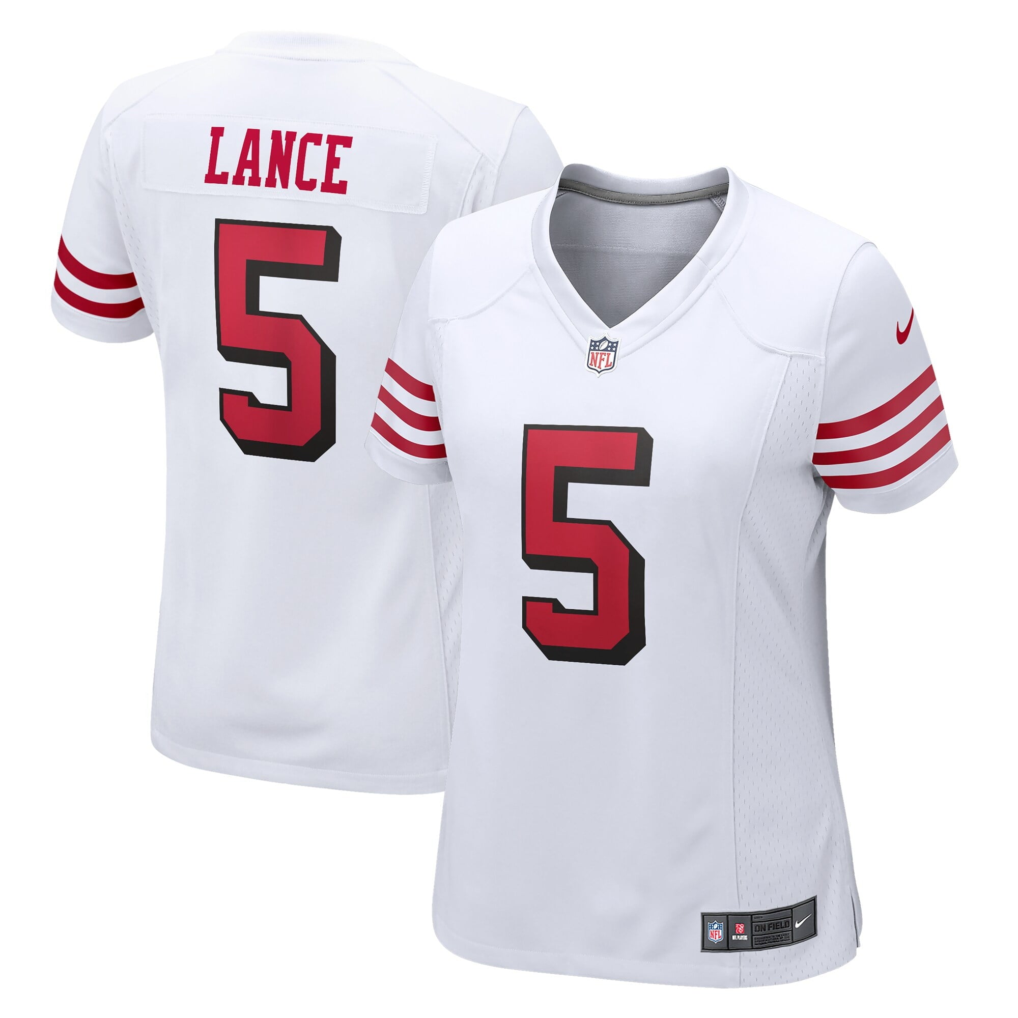 Women's Nike Trey Lance White San Francisco 49ers Alternate Game Jersey - PersonalJerseys