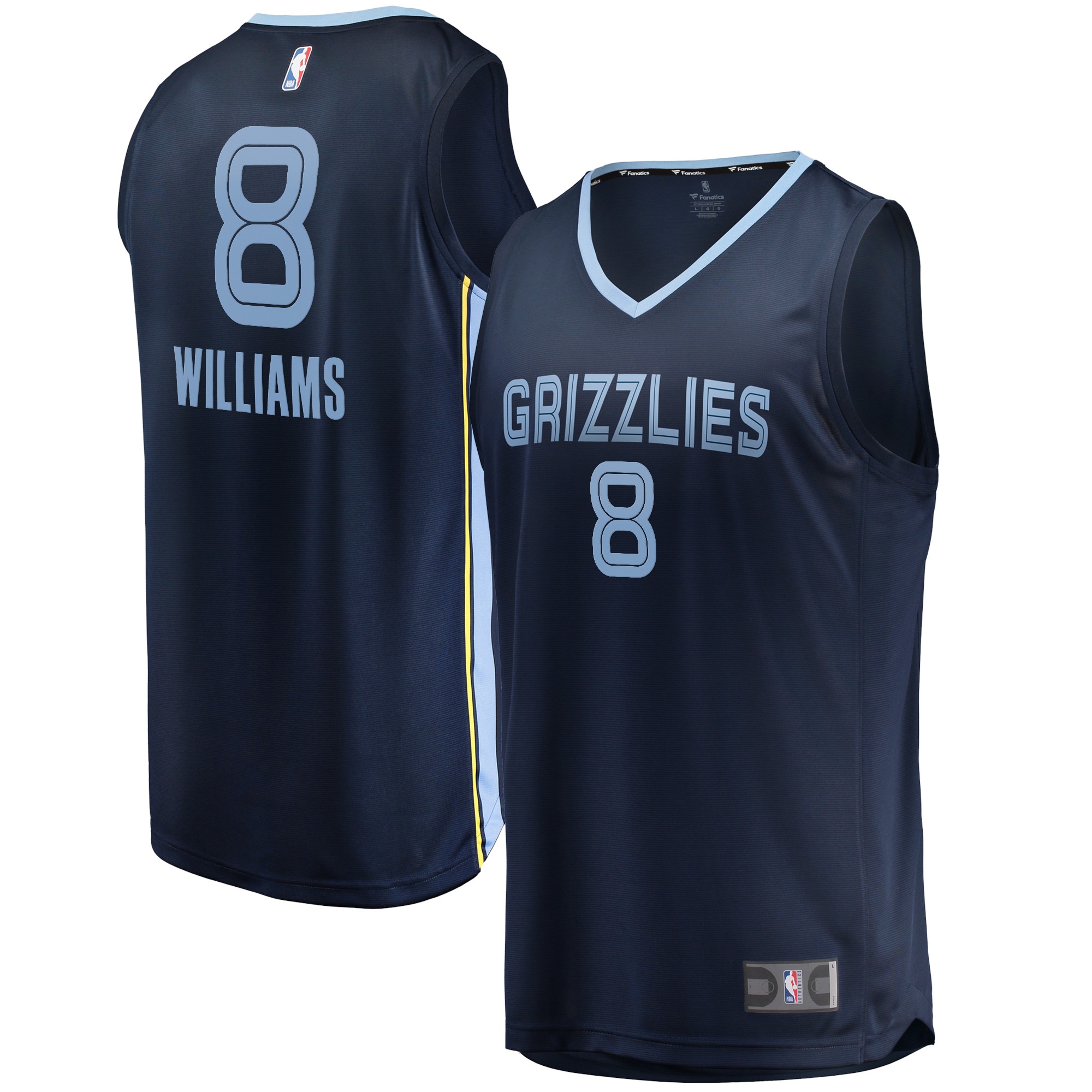 Ziaire Williams Memphis Grizzlies Fanatics Branded 2021/22 Fast Break Replica Jersey - Icon Edition - Navy - PersonalJerseys