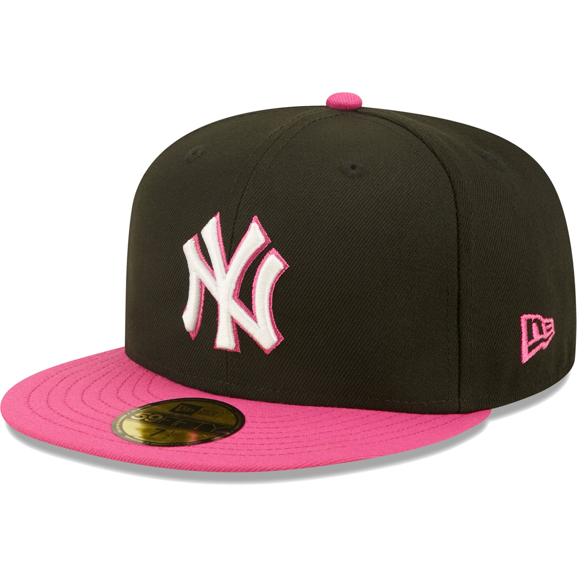 New York Yankees New Era 1999 World Series Champions  Passion 59FIFTY Fitted Hat - Black/Pink - PersonalJerseys