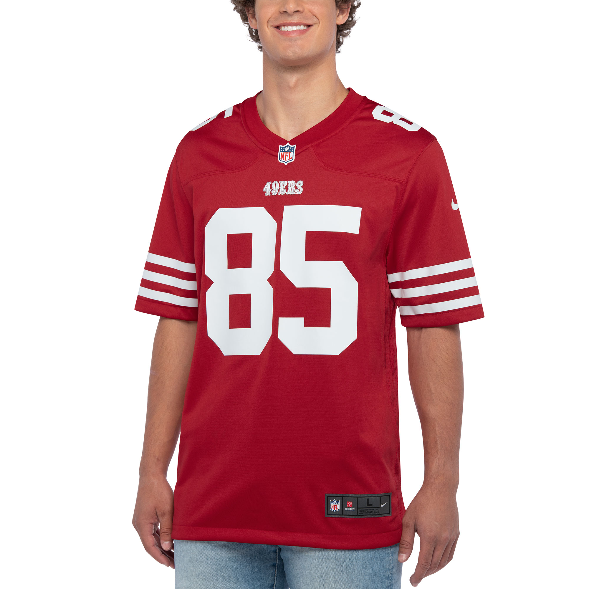 George Kittle San Francisco 49ers Nike Player Game Jersey - Scarlet - PersonalJerseys