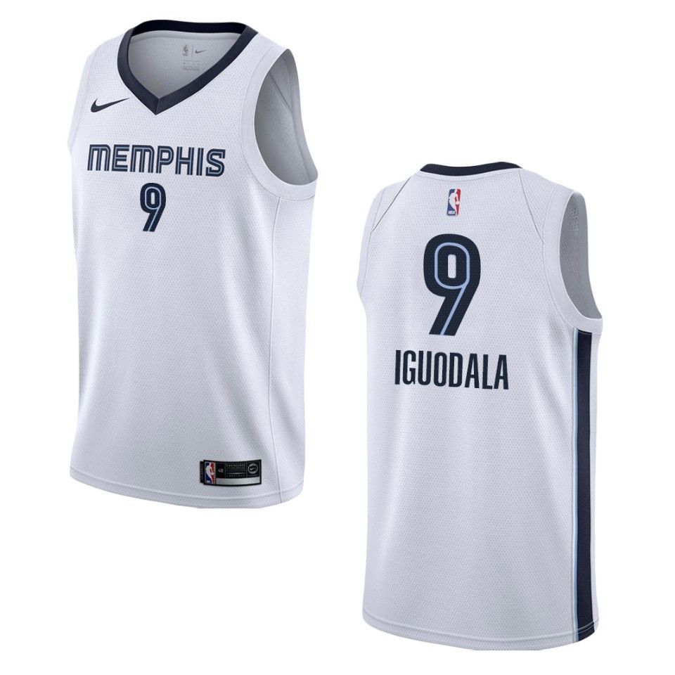 Men's Memphis Grizzlies #9 Andre Iguodala Association Swingman Jersey - White - Friend Lounge Store - Shop for All Things Jerseys Sports - PersonalJerseys