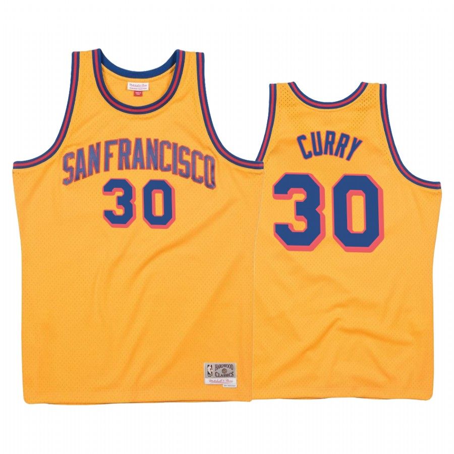 Stephen Curry Golden State Warriors 1962-63 Gold Hardwood Classics #30 Jersey - Friend Lounge Store - Shop for All Things Jerseys Sports - PersonalJerseys