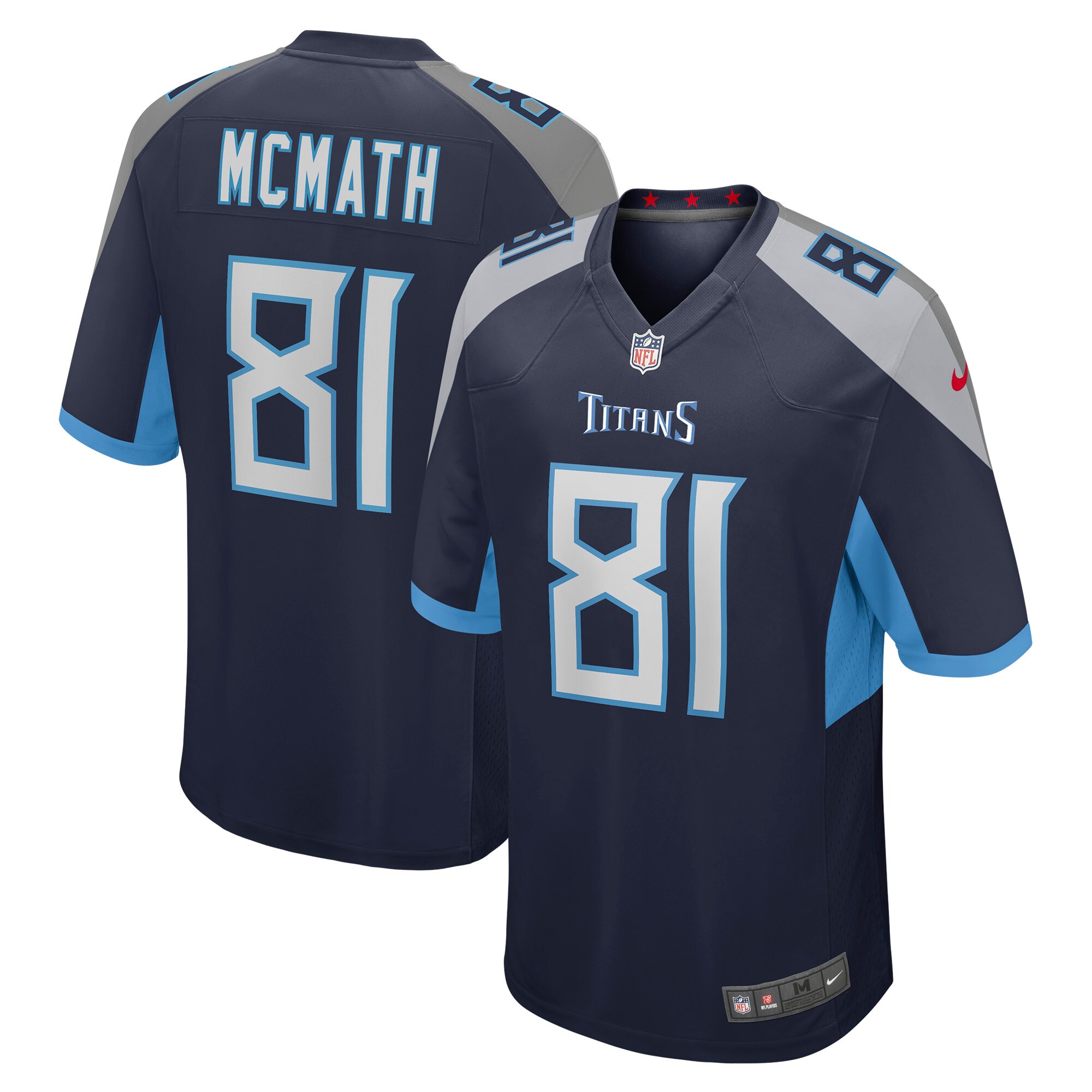Racey McMath Tennessee Titans Nike Game Jersey - Navy - PersonalJerseys
