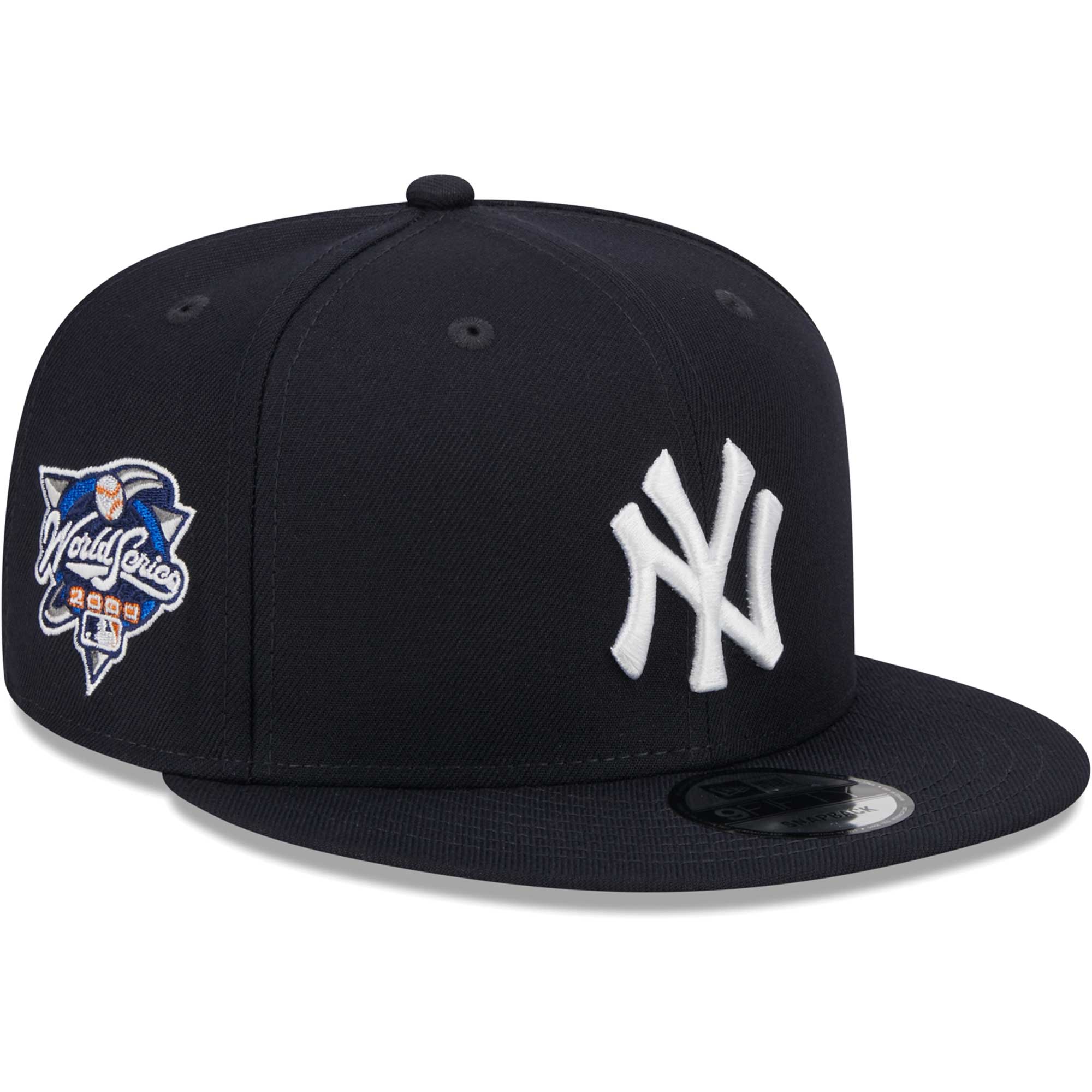 New York Yankees New Era 2000 World Series Side Patch 9FIFTY Snapback Hat - Navy - PersonalJerseys
