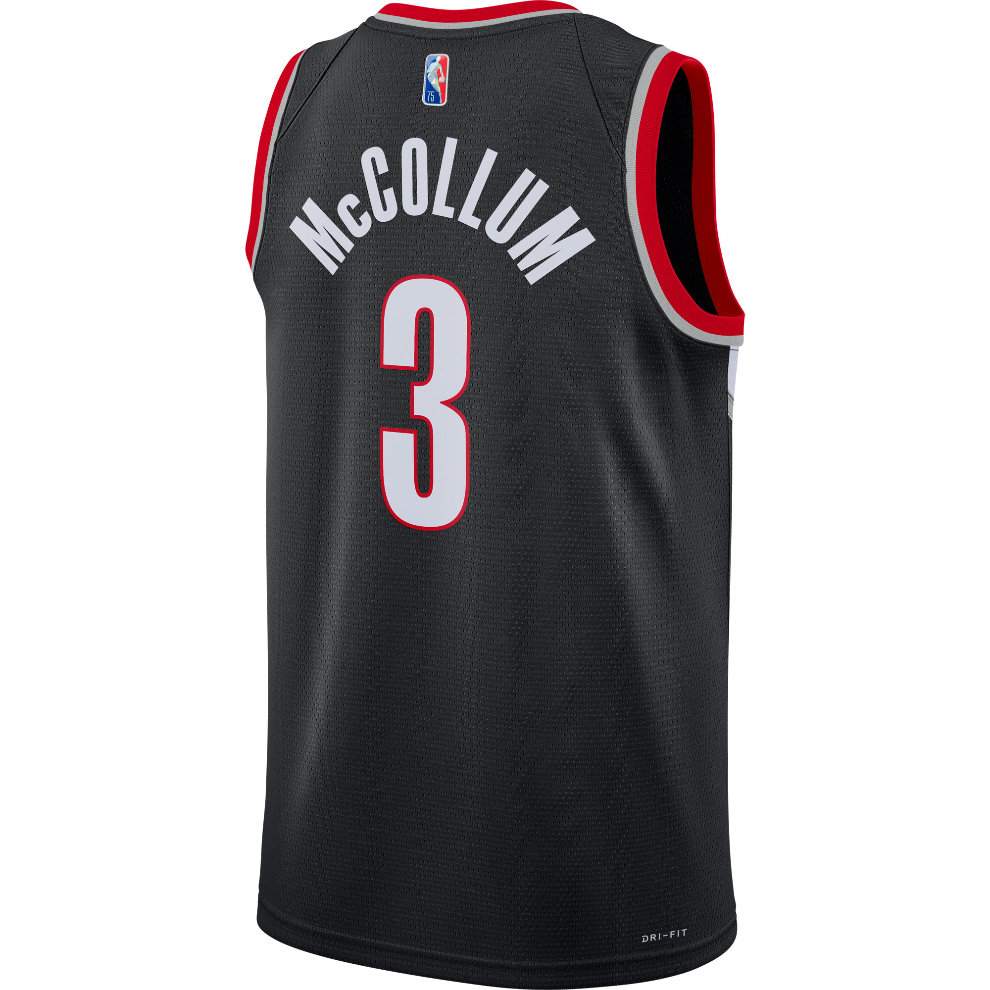 C.J. McCollum Portland Trail Blazers Nike 2021/22 Diamond Swingman Jersey - Icon Edition - Black - PersonalJerseys