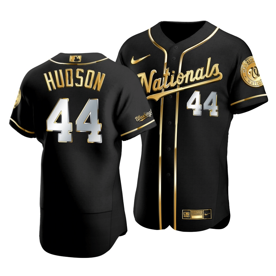 Men's Washington Nationals Daniel Hudson #44 Gold Edition Black Jersey - Friend Lounge Store - Shop for All Things Jerseys Sports - PersonalJerseys