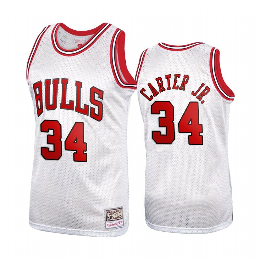 Wendell Carter Jr. #34 Chicago Bulls Platinum Hardwood Classics Jersey - Friend Lounge Store - Shop for All Things Jerseys Sports - PersonalJerseys