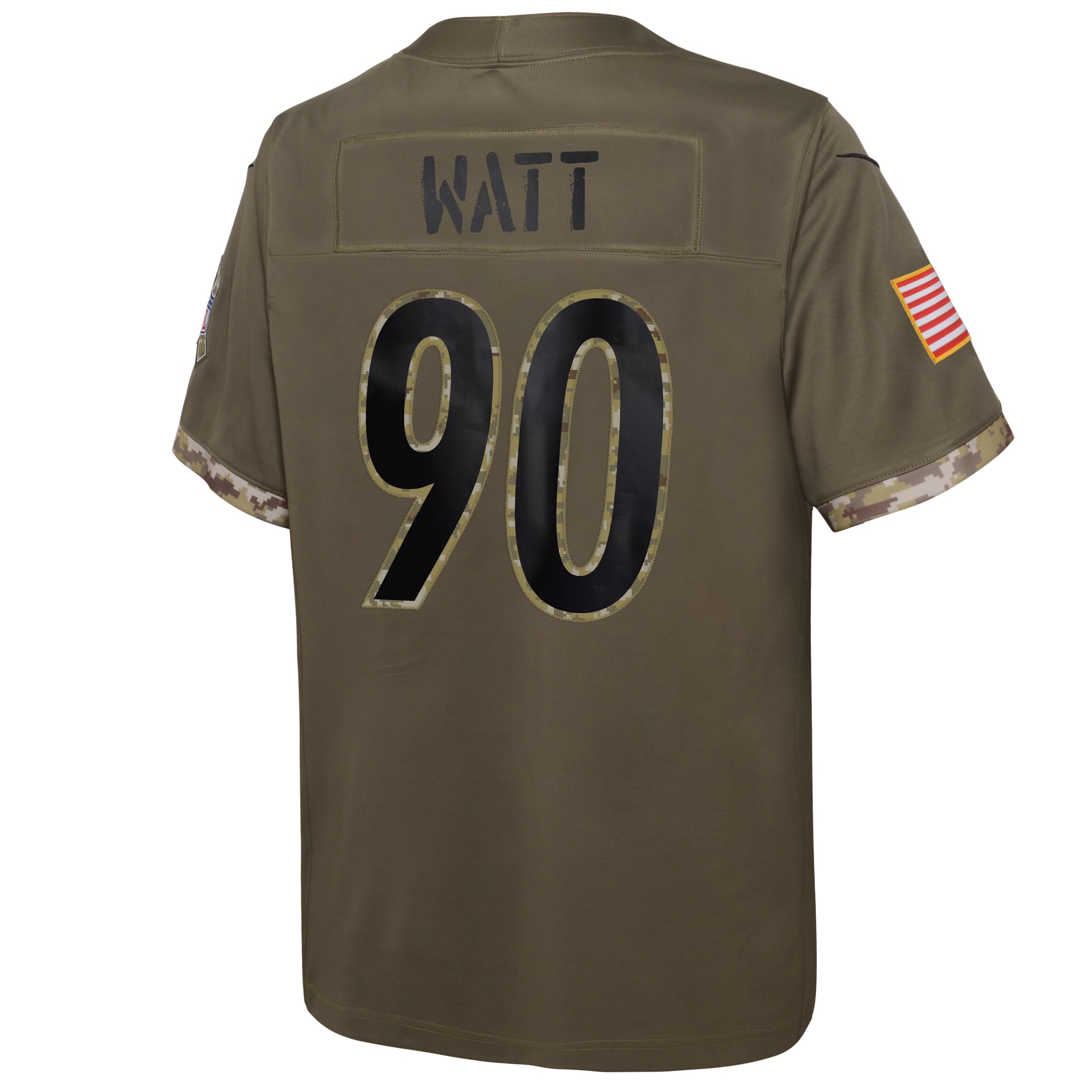 Pittsburgh Steelers Nike Youth 2022 Salute To Service Player Limited Jersey - Olive - PersonalJerseys