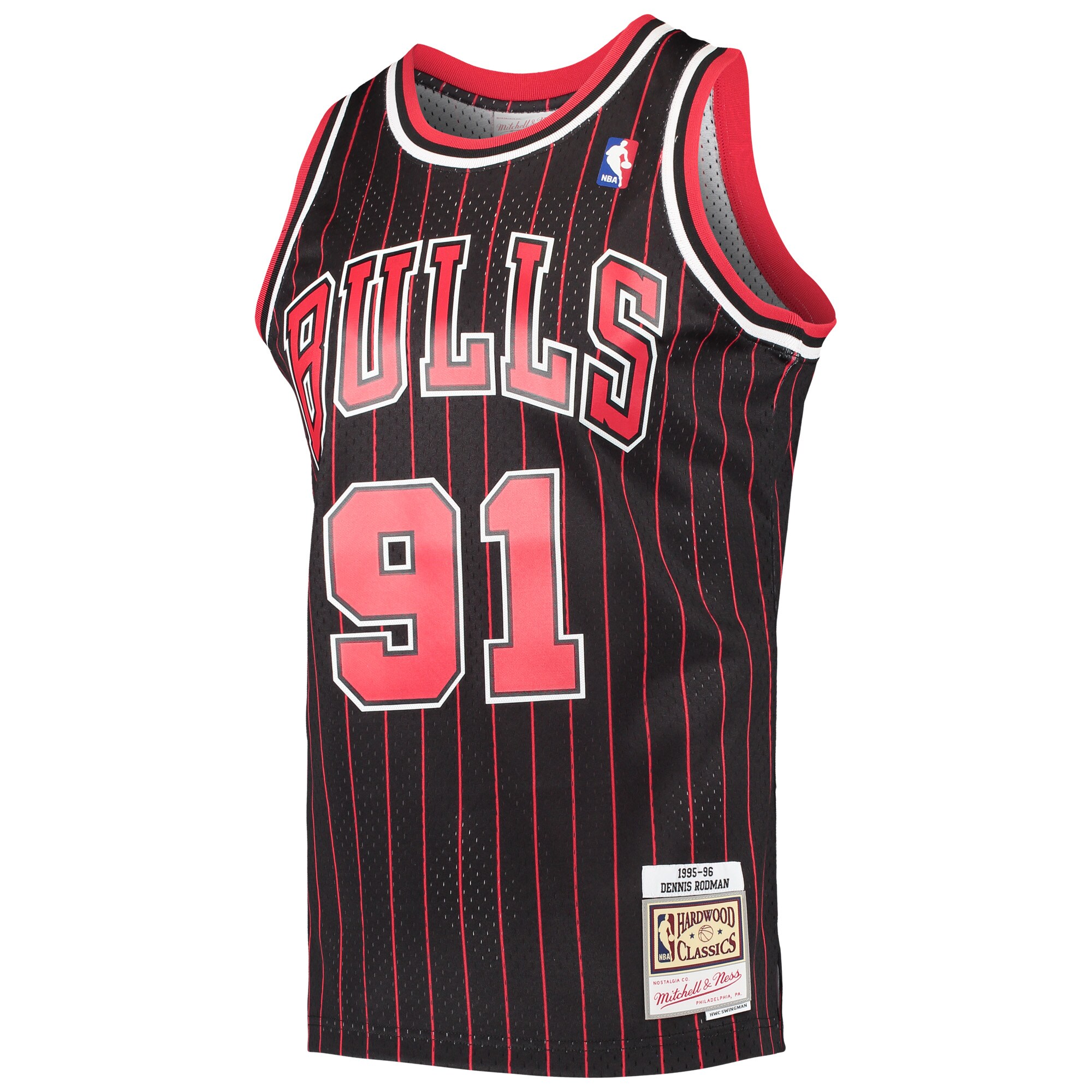 Dennis Rodman Chicago Bulls Mitchell &Ness Hardwood Classics Swingman Jersey - Black - PersonalJerseys