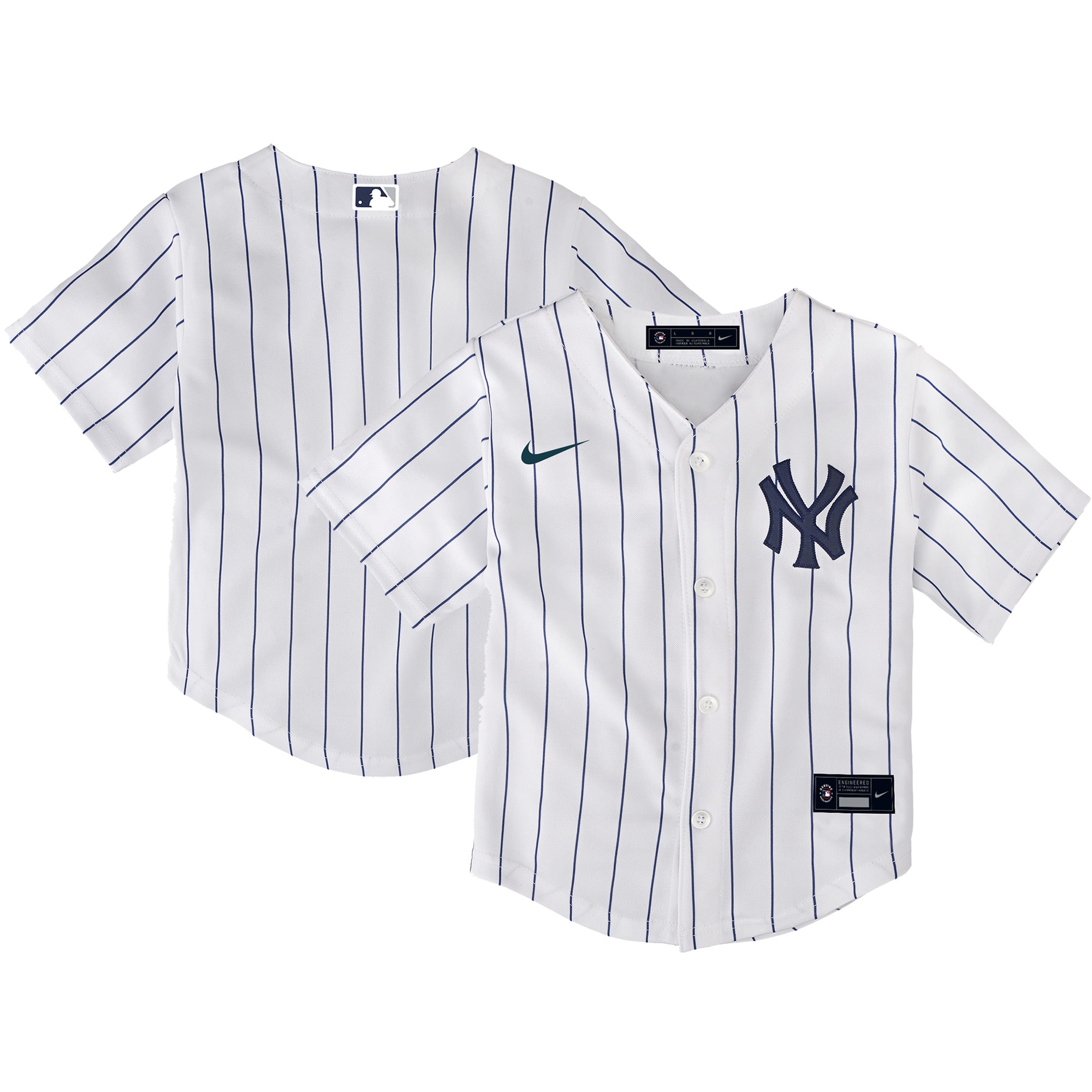New York Yankees Nike Toddler Replica Team Jersey - White - PersonalJerseys