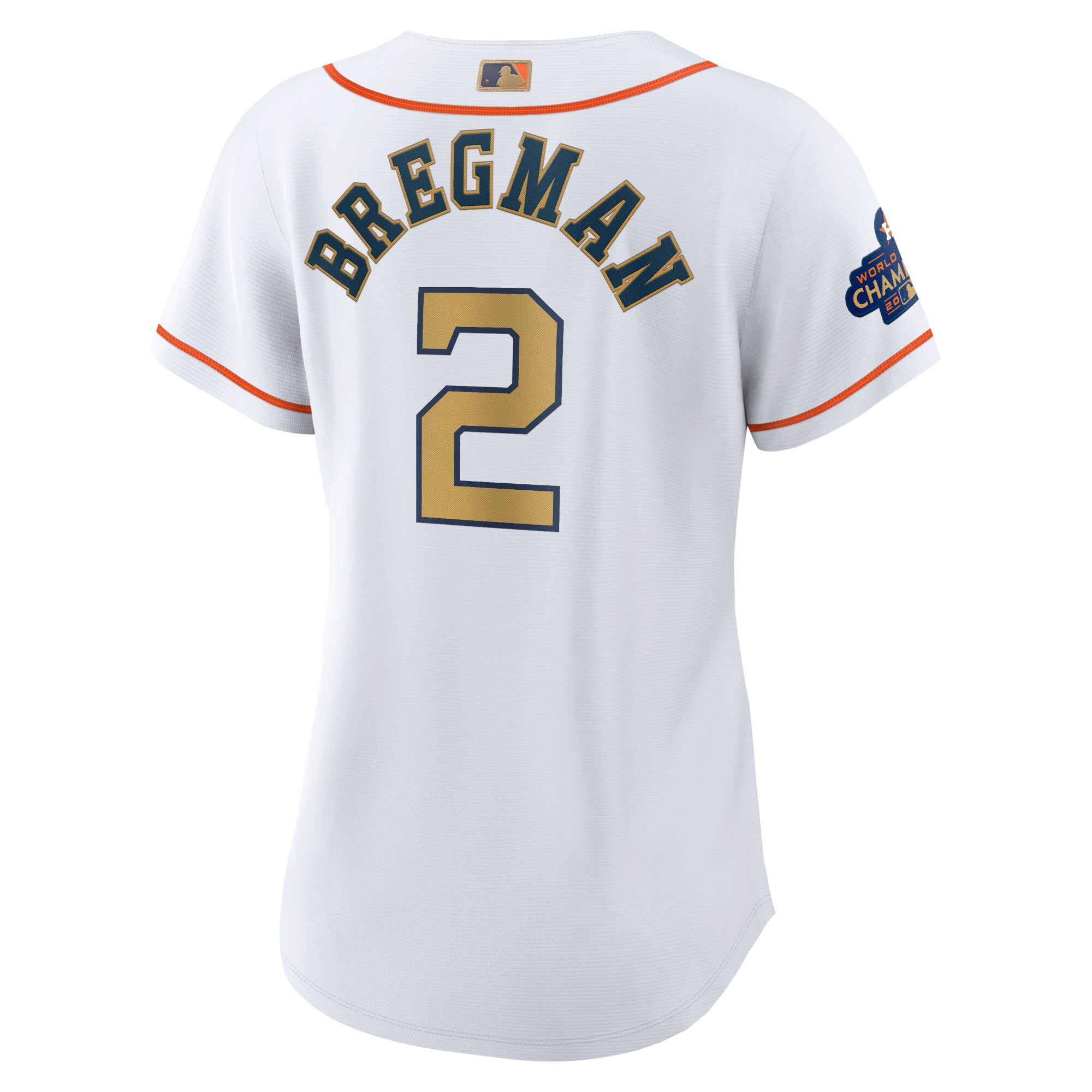 Houston Astros Alex Bregman White Gold 2023 Gold Collection Replica Player Jersey for Youth Women Men - Friend Lounge Store - Shop for All Things Jerseys Sports - PersonalJerseys