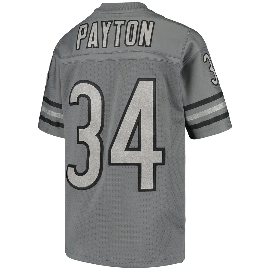 Mitchell & Ness Walter Payton Chicago Bears Youth Charcoal 1985 Retired Player Metal Jersey - Friend Lounge Store - Shop for All Things Jerseys Sports - PersonalJerseys