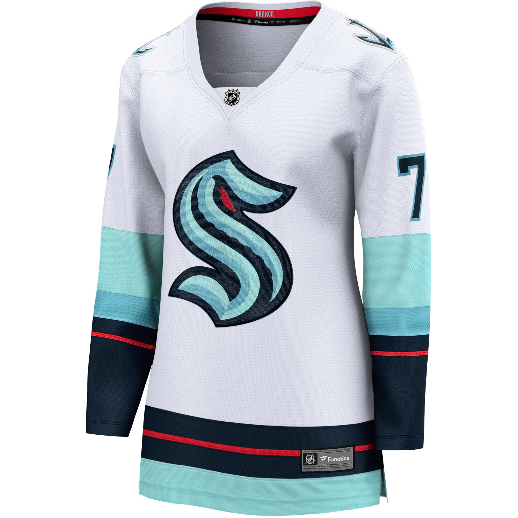 Jordans Eberle Seattle Kraken Fanatics Branded Women's Away Premier Breakaway Player Jersey - White - PersonalJerseys