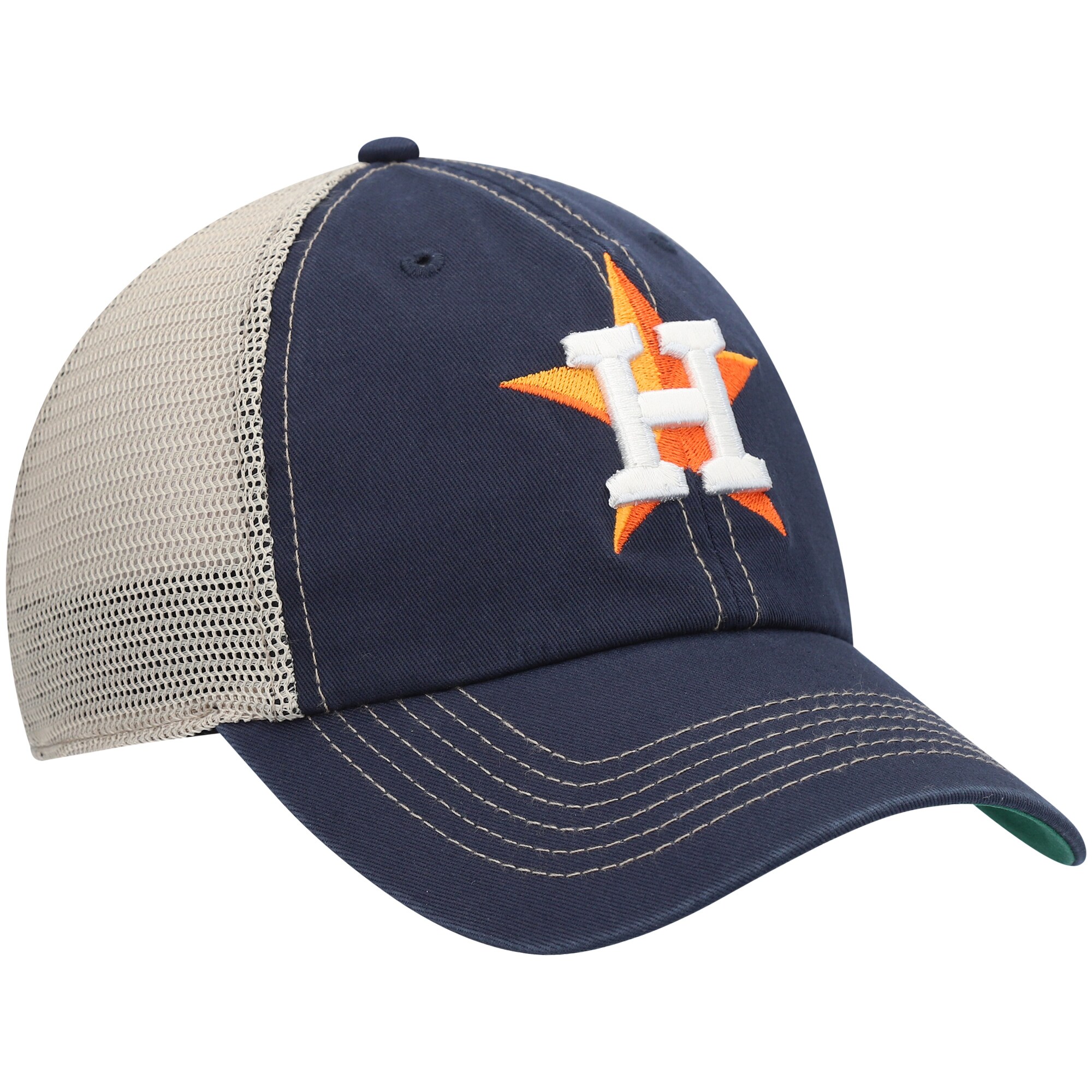 Houston Astros '47 Logo Trawler Clean Up Trucker Snapback Hat - Navy - PersonalJerseys