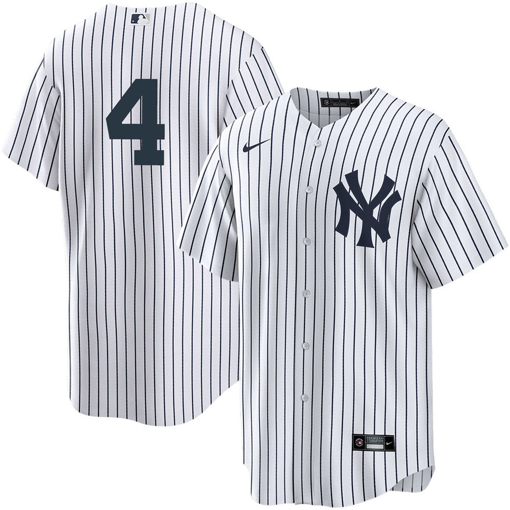 Youth New York Yankees Lou Gehrig Replica Home Jersey - White - Sports Wear Jersey - PersonalJerseys