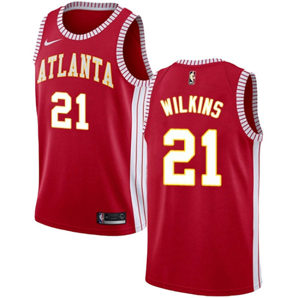 Men's Atlanta Hawks Dominique Wilkins Statement Edition Jersey - Red - PersonalJerseys