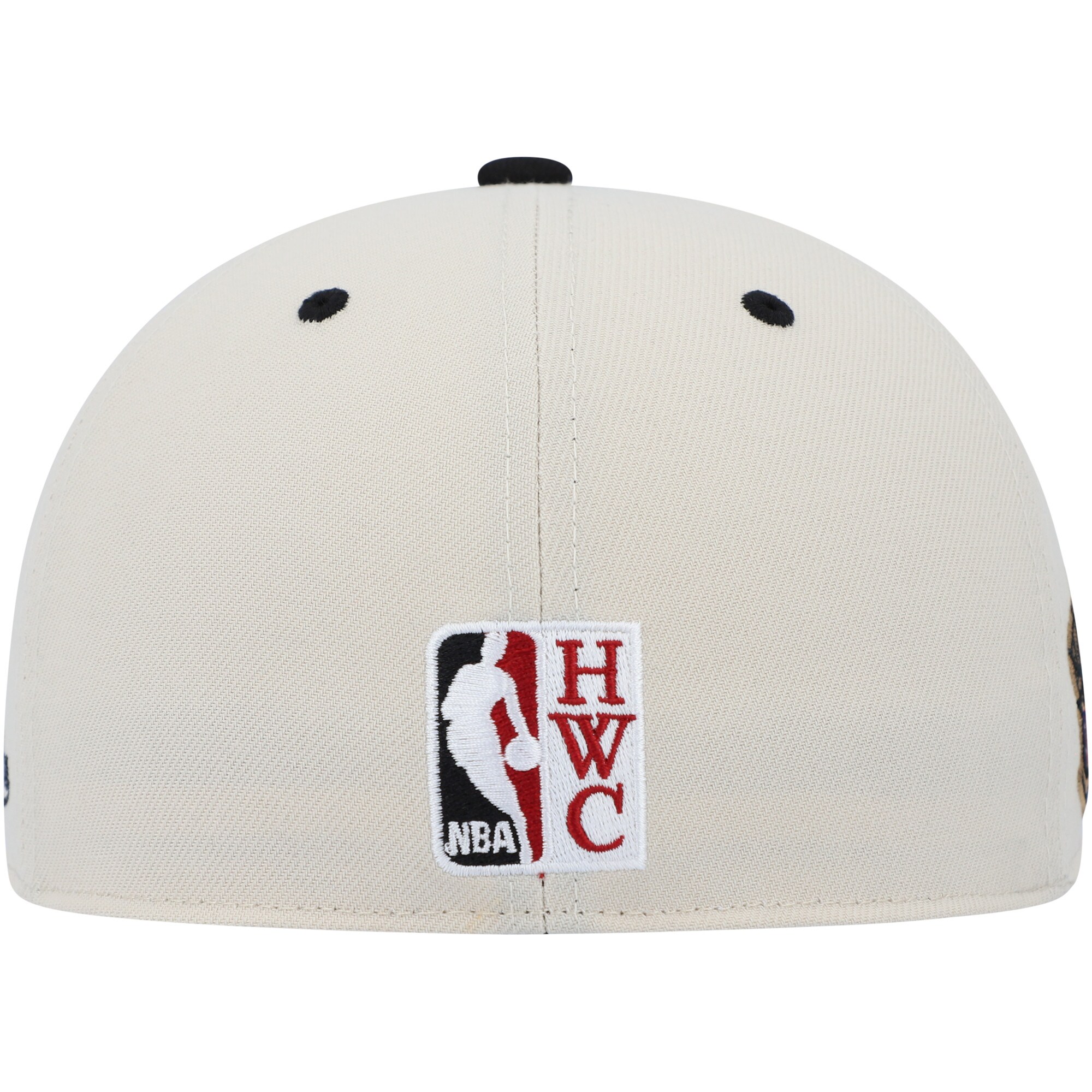 Chicago Bulls Mitchell &Ness 1998 NBA Finals Hardwood Classics Fitted Hat - Cream/Black - PersonalJerseys